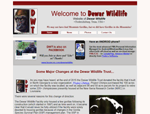 Tablet Screenshot of dewarwildlife.org